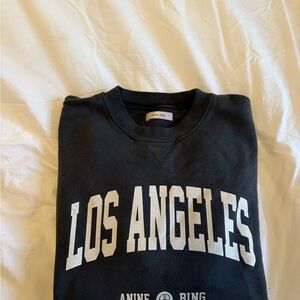 Anine Bing Black Los Angeles Crewneck